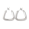 Non-Tarnish Triangle 304 Stainless Steel Stud Earrings for Women EJEW-I303-04P-1