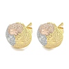 Brass Ear Studs EJEW-P261-14ML-1