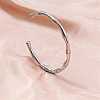 Vintage Bamboo Joint 304 Stainless Steel Cuff Bangles for Women VE9948-1-1