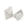 Non-Tarnish Rhombus 304 Stainless Steel Ear Studs EJEW-L290-008P-2