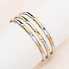304 Stainless Steel Multi-layered Cuff Bangles for Women BJEW-G780-02GP-2