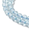 Natural Blue Topaz Beads Strands G-B090-A28-03-4