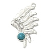 Dyed Synthetic Turquoise Big Pendants STAS-G374-05S-15-1