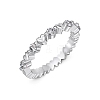 925 Sterling Silver Micro Pave Cubic Zirconia Finger Rings for Women RJEW-K253-10SP-2