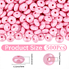 500Pcs UV Plating Opaque Acrylic Beads MACR-PA0001-47A-2