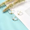 Electroplate Transparent Glass Pendants X1-PALLOY-JF00903-2