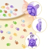 60Pcs 6 Colors Luminous Resin Cabochons RESI-FS0001-95-3