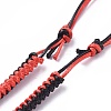 Adjustable Korean Waxed Polyester Cord Braided Pendant Necklaces NJEW-JN02504-01-4