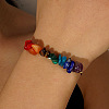 Chakra Theeme Natural Mixed Gemstone Beads Braided Bead Bracelets for Women RA3392-1