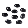 Oval Natural Dyed & Heated Black Agate Cabochons X-G-K020-18x13mm-01-3