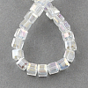 Electroplate Glass Beads Strands LS-EGLA-R030-6x6mm-20-2