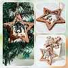 Wood Pendants FIND-WH0162-09-4