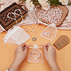50Pcs Plastic Imitation Pearl and Porcelain Round Link Metal Virgin Cross Charm Rosary Bracelets BJEW-WA0001-07B-3