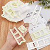 10Sets 2 Styles Resin Photo Frame Holder Set KY-GF0001-08B-3