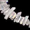 Natural Quartz Crystal Points Beads Strands G-K181-B28-7
