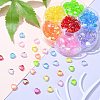 280Pcs 7 Colors Eco-Friendly Transparent Acrylic Beads TACR-CJ0001-58-6