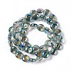 Electroplate Glass Beads Strands EGLA-L033-FR02-2