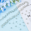 Electroplate Transparent Glass Beads Strands EGLA-FI0001-01A-5