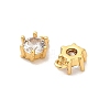 Brass Micro Pave Cubic Zirconia Pendants KK-H515-05G-2