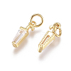 Brass Charms ZIRC-L070-98-2