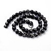 Natural Larvikite Beads Strands G-Q462-83-8mm-3