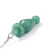 Natural Green Aventurine Pointed Dowsing Pendulums AJEW-B020-03P-01-4