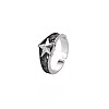 Men's Alloy Cuff Finger Rings RJEW-N029-073-3