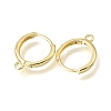 Brass Huggie Hoop Earring Findings KK-A303-30G-2