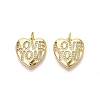 Brass Micro Pave Cubic Zirconia Pendants KK-N287-36G-1