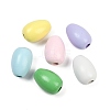 Spray Painted Wood European Beads WOOD-F017-10-1