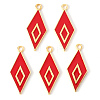 Alloy Enamel Pendants ENAM-N054-34D-RS-1