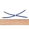Adjustable Round Braided Microfiber Leather Cord Bracelet Making KK-CBAC260-01G-27-3