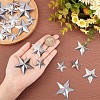 Gorgecraft 90Pcs 3 Style Iron Display Decorations IFIN-GF0001-30-3