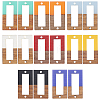 Olycraft 16Pcs 8 Colors Resin & Walnut Wood Links/Connectors RESI-OC0001-07-2