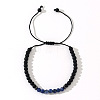 Natrual Lapis Lazuli Beads Braided Bead Bracelets SJ0485-5-1