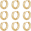 10 Pairs Ion Plating(IP) 304 Stainless Steel Huggie Hoop Earrings EJEW-BBC0002-19A-7