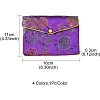 Rectangle Floral Embroidery Cloth Zipper Pouches ABAG-YW0001-03D-3