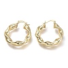 Brass Hoop Earrings EJEW-P264-A13-G-2