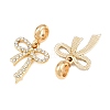 Alloy Crystal Rhinestone European Dangle Charms AL-CBAC2D3-09G-2