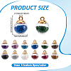 96Pcs 12 Colors Glass Globle Pendants GLAA-ME0001-28-2