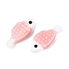 Hand Painted Fish Shaped Porcelain Beads PORC-N013-06B-3