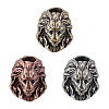 3Pcs 3 Colors Brass European Beads KK-ME0004-17-1