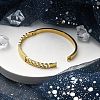 Ion Plating(IP) 304 Stainless Steel Hinged Bangles for Women BJEW-A011-21G-3