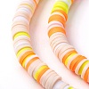 Handmade Polymer Clay Beads Strands CLAY-R089-6mm-T02B-52-6
