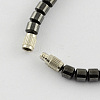 Non-Magnetic Synthetic Hematite Beaded Necklaces NJEW-R160-17-3
