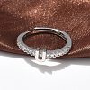 S925 Sterling Silver Adjustable Letter Rings for Women RJEW-M068-01P-U-4