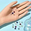 30Pcs 6 Colors Flat Back K9 Glass Rhinestone Cabochons MRMJ-YW0002-004-6