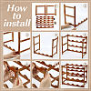Wood Tabletop Wine Rack ODIS-WH0038-252A-4