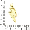 Rack Plating Brass Micro Pave Cubic Zirconia Pendants KK-D359-29G-3