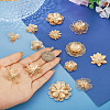 13Pcs 13 Styles Brass Bead Caps KK-TA0008-26KCG-6